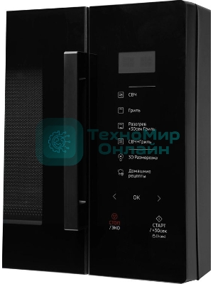 Микроволновая печь Samsung MG30T5018AK/BW черный, 30 л, 900 Вт, переключатели - сенсор