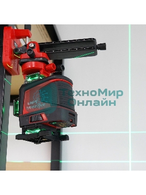 Лазерный нивелир UNI-T LM576LD 3D 16 линий, Osram зеленый свет, рабочее расстояние 30 м