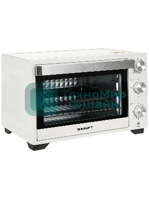 Мини-печь Kraft KFC-MO 250 HW белый, 25 л, 1500 Вт