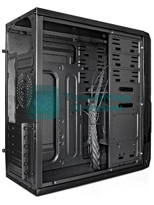 Компьютерный корпус Miditower ExeGate XP-329S-UNS450 (ATX, БП UNS450 с вент. 12см, 2*USB, аудио, черный)