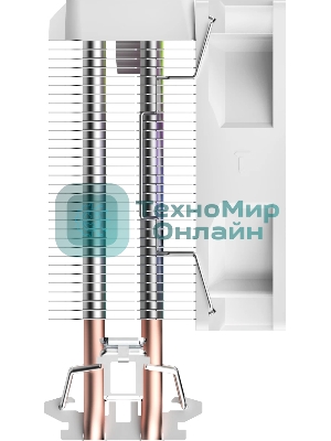 Кулер для процессора Ocypus Gamma A20 WH ARGB, 92mm FARGB FAN, Top FARGB Panel, 2 HEAT PIPES, 3-PIN, 1900 RPM, 21DBA, HYDRO BEARING, LGA115X/1200/1700/18XX, AM4/AM5