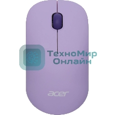 Мышь беспроводная Acer OMR205 фиолетовый, 1200 dpi, радиоканал, USB, кнопки - 3