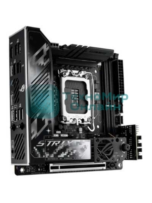 Материнская плата ASUS ROG STRIX Z890-I GAMING WIFI, LGA 1851, Intel Z890, 2xDDR5, 2xSATA, 2xM.2, 1xPCIe 5.0 x16, 1xHDMI, 2xUSB-C Thunderbolt 4, 1xUSB-C 20Gbps, 3xUSB-A 10Gbps, 1xUSB-A 5Gbps, 2xUSB-A 2.0, 1x 2.5Gb LAN, Mini-ITX