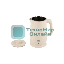 Чайник электрический Homestar HS-1006 1.8л бежевый, двойной корпус