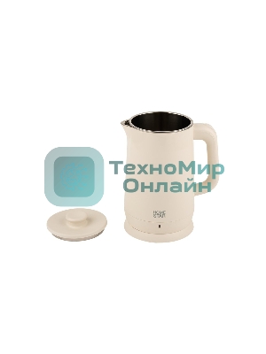 Чайник электрический Homestar HS-1006 1.8л бежевый, двойной корпус