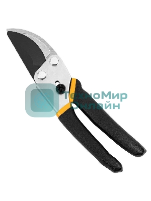 Секатор Deli DL580204 Размер 200 мм. Макс диаметр резки 15 мм. Сталь 55С. Термообработанная поверхность. Тефлоновая уплотненная пластиковая ручка.