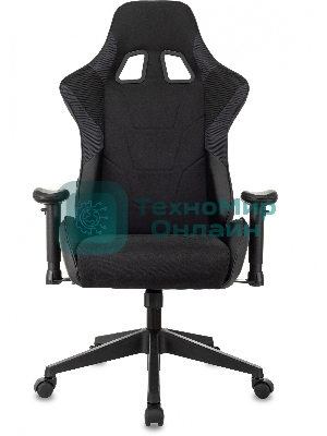 Кресло Бюрократ VIKING 4 AERO BLACK EDITION черный, экокожа, 120 кг, механизм качания