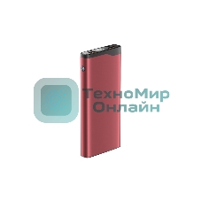 Портативный аккумулятор OLMIO QL-10, 10000mAh, 22.5W, QuickCharge3.0/PowerDelivery, LCD, красный,