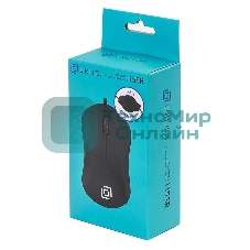 Мышь проводная Oklick 115SR черный, 1000 dpi, USB, кнопки - 3