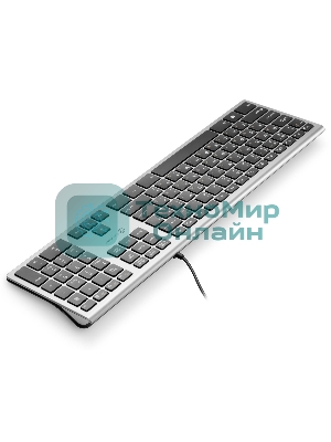 Клавиатура Oklick 890S проводная, USB Type-A, серый