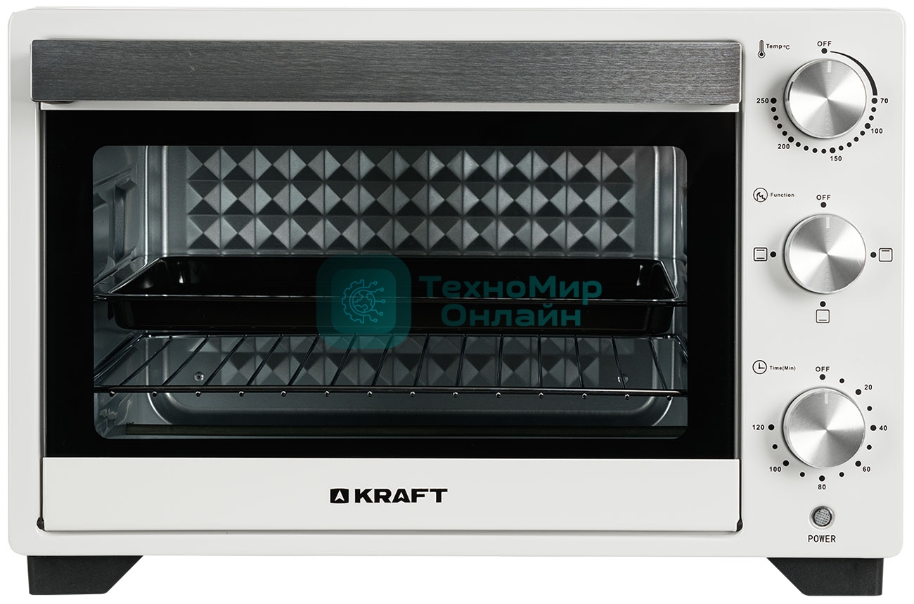 Мини-печь Kraft KFC-MO 250 HW белый, 25 л, 1500 Вт