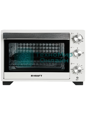 Мини-печь Kraft KFC-MO 250 HW белый, 25 л, 1500 Вт