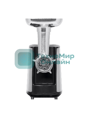 Мясорубка электрическая BBK MG1801 металл/черный, 1800 Вт, 2.0 кг/мин, реверс, защита от перегрузки, металлический лоток, насадки - 4