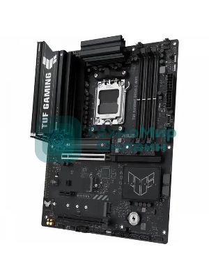 Материнская плата ASUS TUF Gaming B850-E WiFi, AM5, AMD B850, 4xDDR5, 4xSATA, 3xM.2, 1xPCIe 5.0 x16, 1xPCIe 4.0 x16, 1xPCIe x1, 1xDP, 1xHDMI, 2xUSB-C (1x10Gbps, 1x20Gbps), 3xUSB-A 5Gbps, 3xUSB-A 2.0, 1x2.5Gb LAN, Wi-Fi 6E, Bluetooth 5.3, 3x3.5 мм, 7.1, ATX