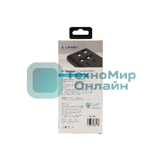 Портативный аккумулятор Gembird GPB-10C, 10000мА·ч, 2A, 4 встроенных кабеля, черный