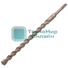 Бур по бетону Denzel двойная спираль, Cobalt W-tip, 18x310 мм, SDS PLUS