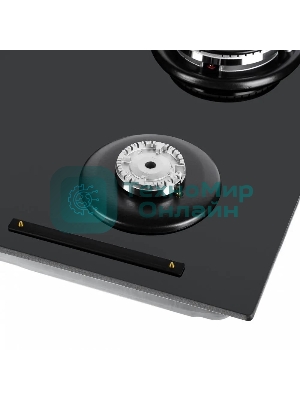 Газовая варочная панель Maunfeld EGHG.64.63CB/G, 4 конфорки, закаленное стекло, черный