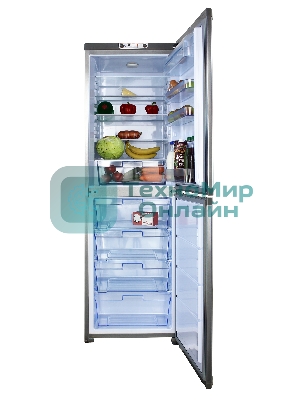 Холодильник ОРСК-176 MI металлик двухкамерный 200/160л морозилка снизу