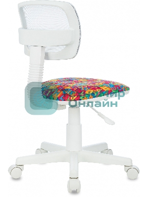 Кресло Бюрократ CH-W299 белый, сетка, 120 кг