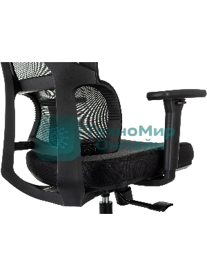 Кресло Бюрократ MC-711N-H черный, сетка, подголовник