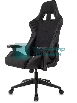 Кресло Бюрократ VIKING 4 AERO BLACK EDITION черный, экокожа, 120 кг, механизм качания