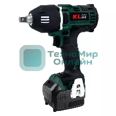 Профессиональный бесщеточный гайковерт аккумуляторный KLPRO KLSS18BH-50 (18В, Li-ion-2шт, 5.0А·ч, 400Нм, 2 скорости, подсветка,З/У,в кейсе)