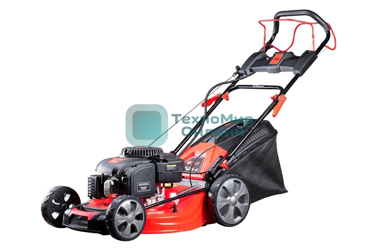 Газонокосилка бензиновая самоходная с электростартером FUBAG FPL 56 SM ES (4,3 л.с,4 тактный самоходна, ширина скаш 56 см, высота скаш мм 25-75, Мульчирование да, сборника, л 60) 46296