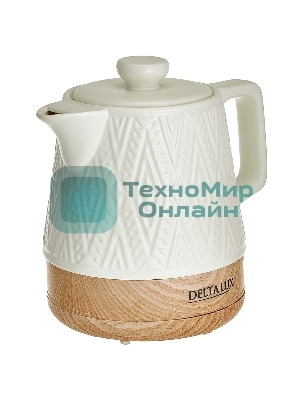 Чайник электрический DELTA LUX DE-1020 белый