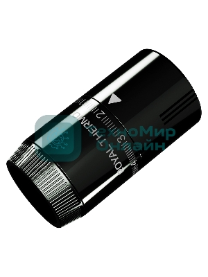 Термоголовка жидкостная Royal Thermo Design М30х1,5 (хром черный)