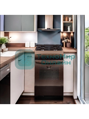 Плита газовая Gefest CG 50M04 K83 коричневый, конфорок 4 газовых, духовка 42 л, 50 см x 85 см x 57 см