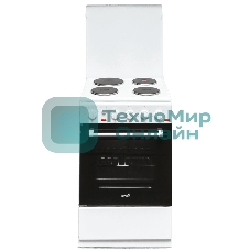 Плита электрическая Cezaris ПЭ Н Д 1200-06 белый, конфорок 4 шт, духовка 43 л, 50 см x 85 см x 50 см