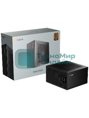 Блок питания 750W Ocypus Delta P750 (ATX, 80 PLUS Bronze, APFC, 20+4 pin, 120мм fan, PCI-E 6+2Px3, 8xSATA) (Delta-P750-B1FDBK024X-EU)