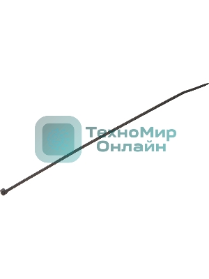 Хомут-стяжка кабельная нейлоновая Rexant 200 x2,5 мм, черная, упаковка 100 шт.