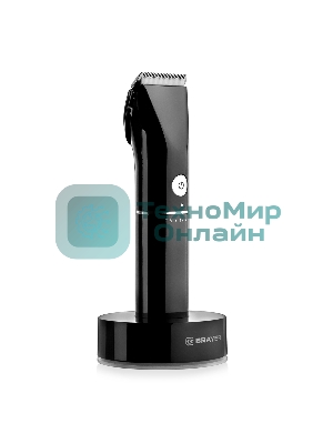 Машинка для стрижки BRAYER BR3400, LED-дисплей, 4 насад, турбо, титан. покр, регу. высоты лезвий