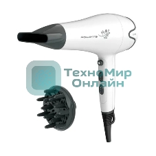Фен Rowenta Pure Collection Motion Dry CV5708F0 белый/серый, 2200 Вт