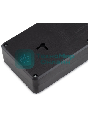 Сетевой фильтр Ippon BK-8-EU-3-16-B 3 м, 8 розеток, черный, коробка