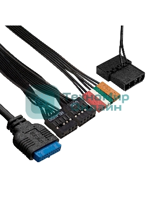 Компьютерный корпус Minitower ExeGate mEVO-9302-NPX450 (mATX, БП 450NPX с вент. 12см, 2хUSB+1хUSB 3.0, HD аудио, черный, с RGb подсветкой)