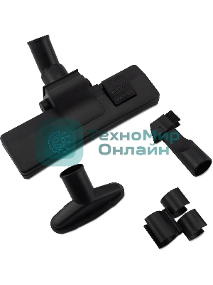 Пылесос Hyundai HYV-B4995 черный/красный, 400/2220 Вт, уборка сухая, пылесборник мешок 2.5 л