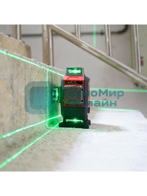 Лазерный нивелир UNI-T LM576LD 3D 16 линий, Osram зеленый свет, рабочее расстояние 30 м