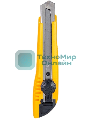 Нож канцелярский Deli E2043, ширина лезвия 18 мм, фиксатор усиленный сталь ассорти, блистер