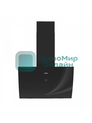 Вытяжка каминная Elikor Wave BK 60 черный, 60 см, 750 куб. м/ч, 56 дБ