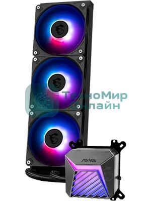 Система жидкостного охлаждения MSI MAG CORELIQUID A15 черный 120мм алюминий+медь 2050rpm 28.7db 4-pin