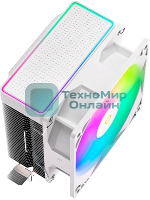 Кулер для процессора Ocypus Gamma A20 WH ARGB, 92mm FARGB FAN, Top FARGB Panel, 2 HEAT PIPES, 3-PIN, 1900 RPM, 21DBA, HYDRO BEARING, LGA115X/1200/1700/18XX, AM4/AM5