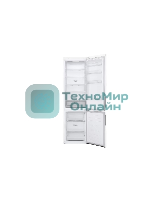 Холодильник LG GA-B509CQSL белый двухкамерный 277/107л морозилка снизу, No Frost