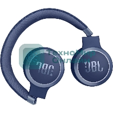 Беспроводные/проводные наушники JBL Live 670NC синий, накладные, Bluetooth + проводной, адаптивное шумоподавление, быстрая зарядка