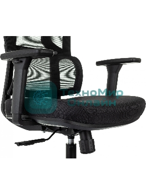 Кресло Бюрократ MC-711N-H черный, сетка, подголовник