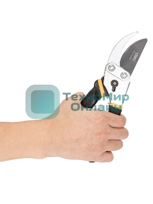 Секатор Deli DL580204 Размер 200 мм. Макс диаметр резки 15 мм. Сталь 55С. Термообработанная поверхность. Тефлоновая уплотненная пластиковая ручка.