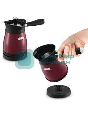 Электрическая турка Kitfort КТ-7499 1000 Вт красный/черный