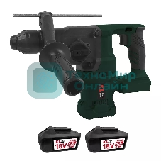 Профессиональный бесщеточный перфоратор аккумуляторный Klpro KLPM18BH-80 (18В, Li-ion-2шт 8,0А·ч, ЗУ 4,5А, 40HM, 1200 об/мин, SDS-Plus)