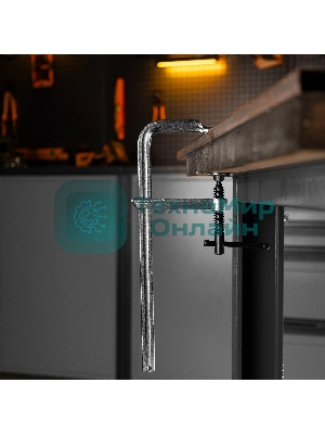 Струбцина Denzel F-образная, 100x300мм, кованая